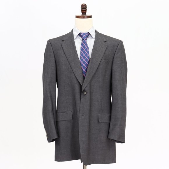 Hart Schaffner Marx 44XL Gray Wool Two Button Sport Coat Blazer Jacket O… - Picture 1 of 12
